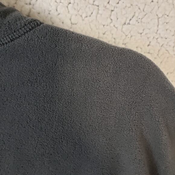 Eddie Bauer Men's XXL 1/4 Zip Pullover Dark Smoke Gray Cozy Fleece - Picture 3 of 10